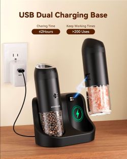 Gravity Electric Salt and Pepper Grinder