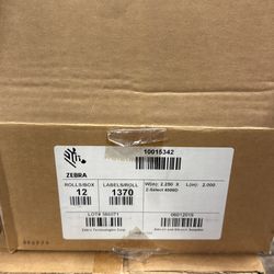 12 Roll Pack Zebra 2.25x2.00 inch Labels