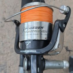 Pfleuger Reel/New Lines/New Black Beauty Rod