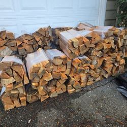 Seasoned firewood bundles 