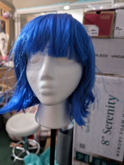 Blue Short Hair Wig