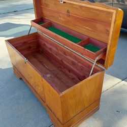 Antique. Cedar Trunk