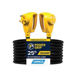 25 ft. PowerGrip Electrical Power Extension Cord 30amp