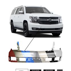 2015 Chevy Tahoe Front bumper  White 