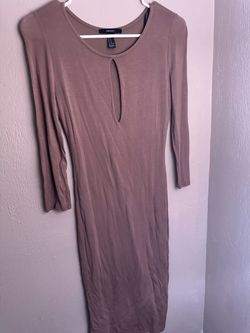 A brown dress long sleeve