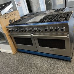 Viking 5 Series Pro Style 60” Dual Fuel Range Stove Double Oven Grill