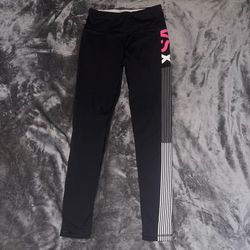 Workout Pants Size Small By Victoria Secret Sport Pink White Black