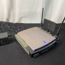 Linksys WRT300N V1  4-Port Wireless-N Broadband Router With Adapter (Works) WiFi