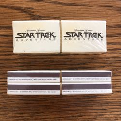 Cello Pack of  4 Matchboxes of Star Trek