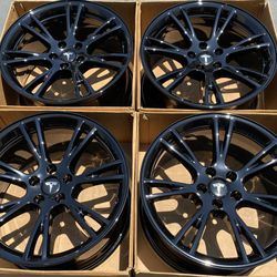 19" Tesla Model Y Factory Oem Wheels Rims Gloss Black New Exchange Only