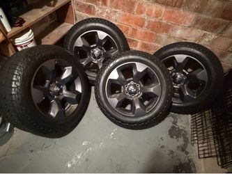 4 factory rims and tires, ram 1500