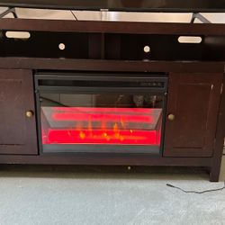 Entertainment Center/tv Stand With Fire Place Cold/heat