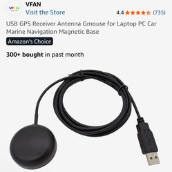 GPS Receiver Antenna Gmouse for Laptop PC Car Marine Navigation Magnetic Base