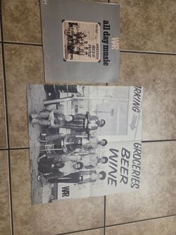 War vinyl vintage with poster autograph $200