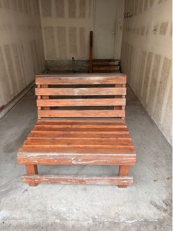 Wooden bench