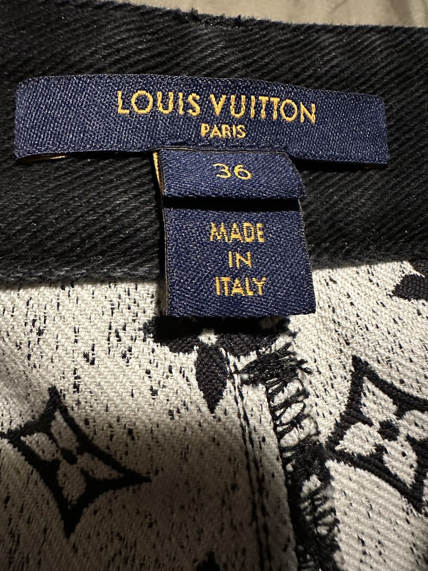 Black denim - jeans espadrilles Louis Vuitton Black size 36 EU in