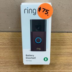 RING BATTERY DOORBELL HD VIDEO.