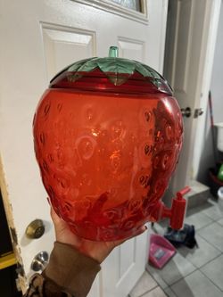 Strawberry Water Jar