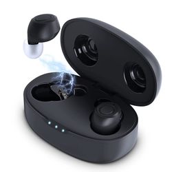 Rechargeable Hearing Aids for Seniors Adults with Smart Noise Canceling, Bluetooth Digital Hearing Amplifiers for Seniors, Invisible and Portable, No 
