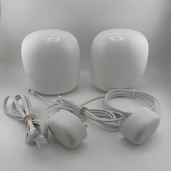 Google Nest Wifi Pro Wi-Fi 6E 6E (G6ZUC) Router Mesh System 2 PACK Snow