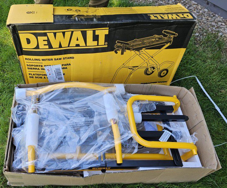 New In Box DEWALT rolling miter saw stand