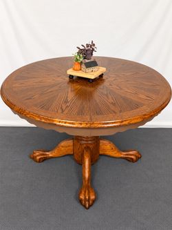 Vintage antique starburst dining table
