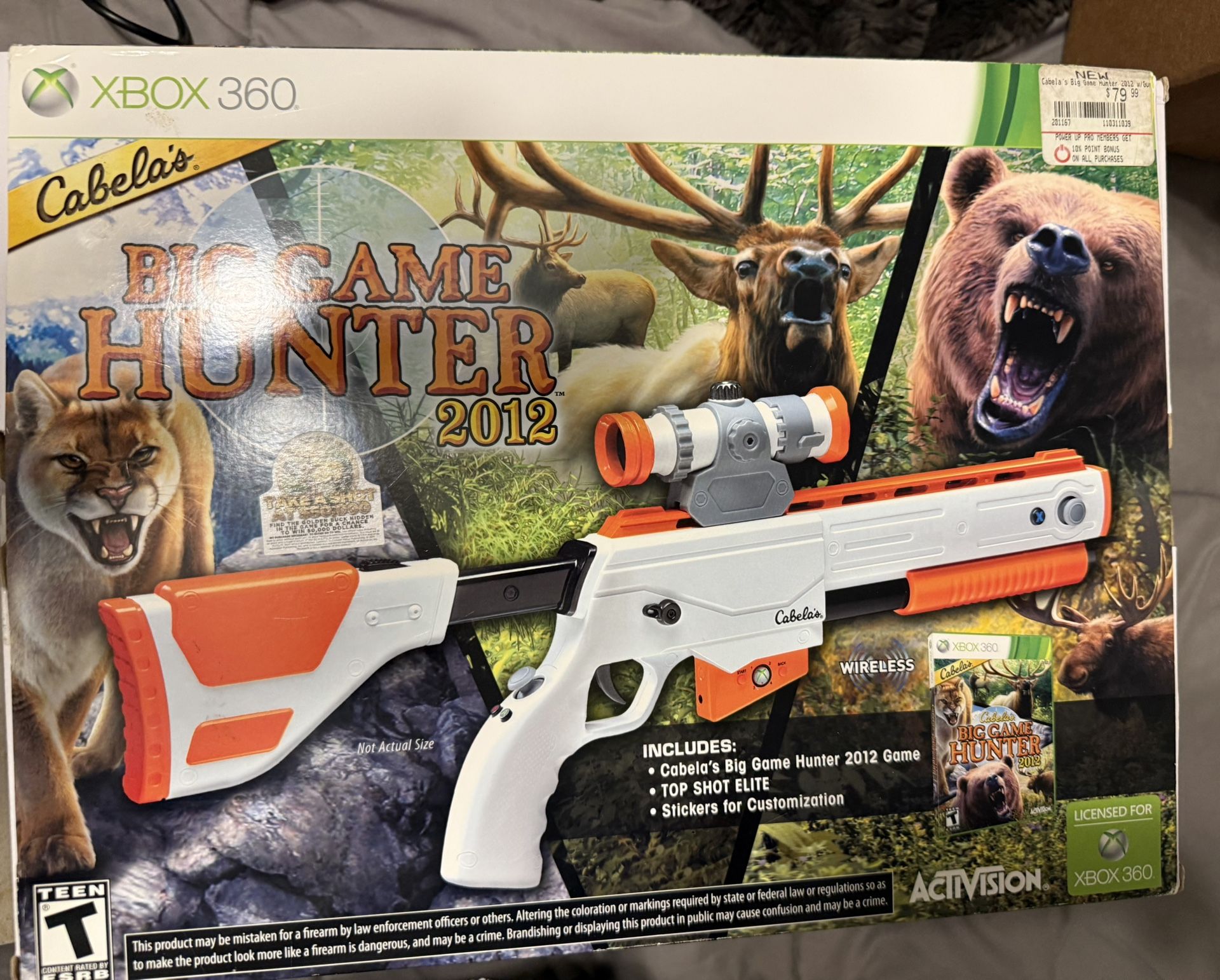 NEW Xbox 360 big game hunter 2012 $50, PICKUP INMAN SC or can ship