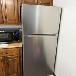 Seasons® 18 Cu. Ft. Top-Freezer Refrigerator, Energy Star®, Stainless Steel Finish 