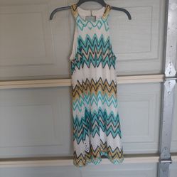 Candie's Blue, Gold, and White Dress
