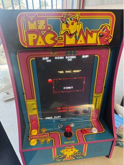 Ms pac-man multi arcade 1up cabinet