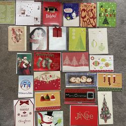 A Variety Of 25 wonderful quality Christmas  Cards! , I took a bunch Of Different Boxes and made Up  bundles! Info in description! 