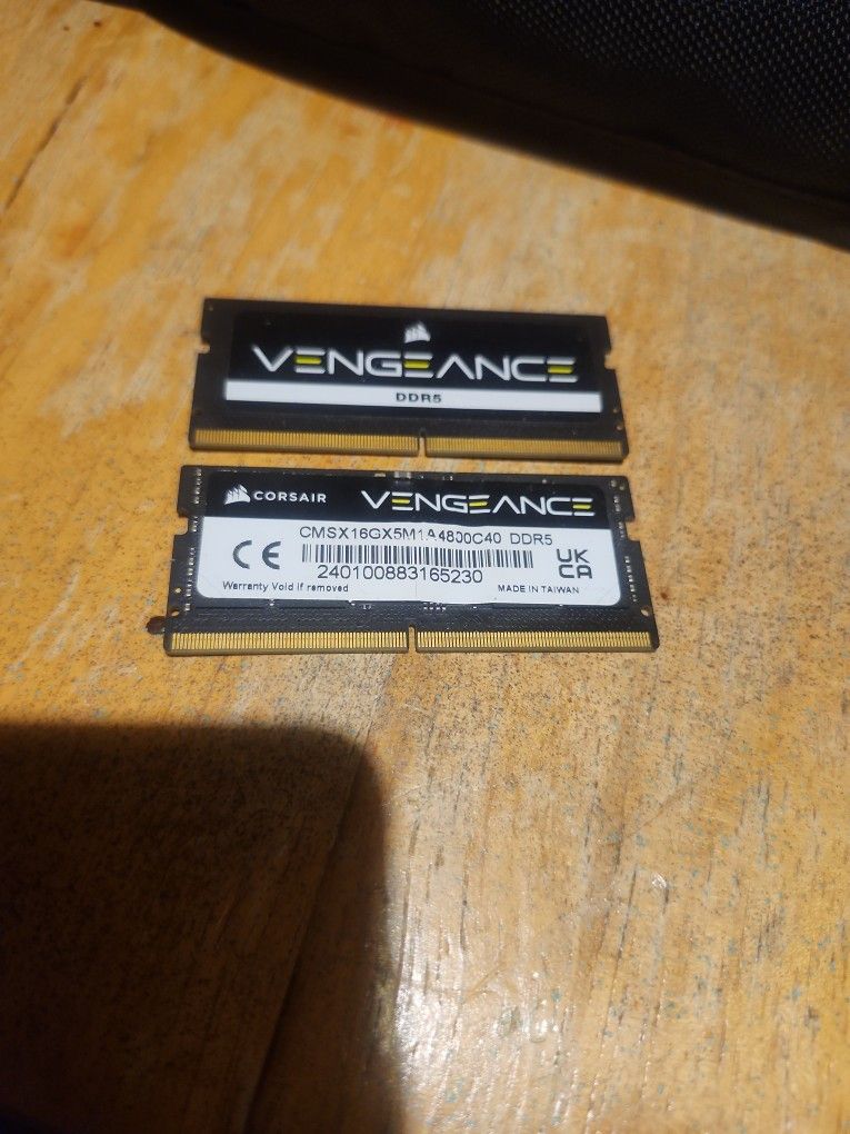 Corsair Vengence DDR5 16gb 4800mhz Ram For Laptop