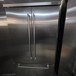 42" KITCHENAID BUILT IN FRENCH DOOR STAINLESS STEEL REFRIGERATOR