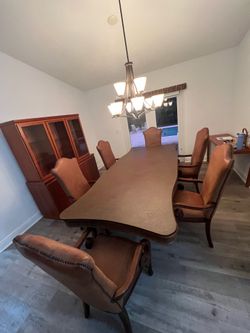 Dining table with 6 chairs