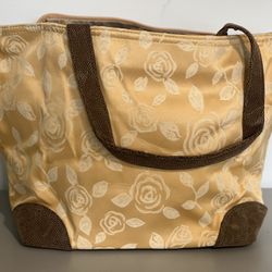 New Yellow Rose Patterned Purse