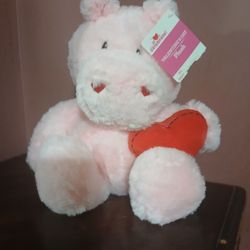 Valentines Pink Pig Stuff Animal