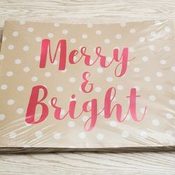NEW (5) ct "Merry & Bright" Christmas Holiday Gift Box Sets