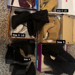 Women’s Heels & Boots Size 5-7