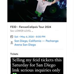 Feid Ticket San Diego May 4