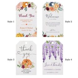 50 Pcs / Customized Cards, Wedding Invitations, Unique-Shaped Thank You Cards, Postcards, Envelope Message Cards, Gift Tags, Greeting Cards