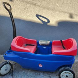 Step2 Wagon for Two kids, Includes Seat Belts, Made of Durable plastic