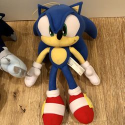 New Sonic Large  Plushie 