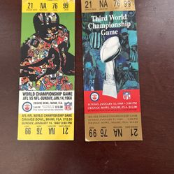 Super Bowl 2 And 3 Tickets