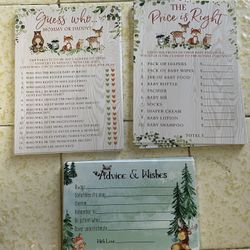 Baby Shower Games - Woodland Themed 