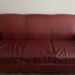 Pottery Barn Manhattan Leather Sofa