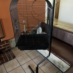 Large Bird Cage With Stand 