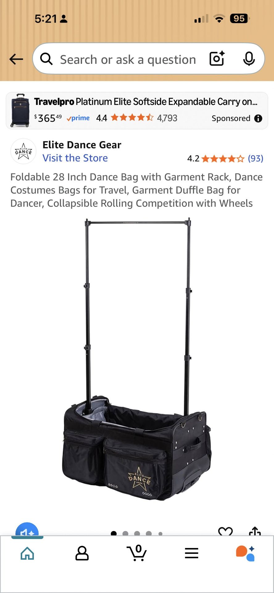 Foldable 28 Inch Dance Back Complete Set.