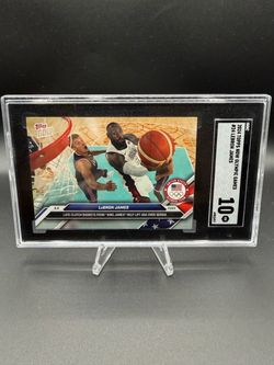 LeBron James Olympics 2024 Topps Now Olympic Games SGC Mint 10
