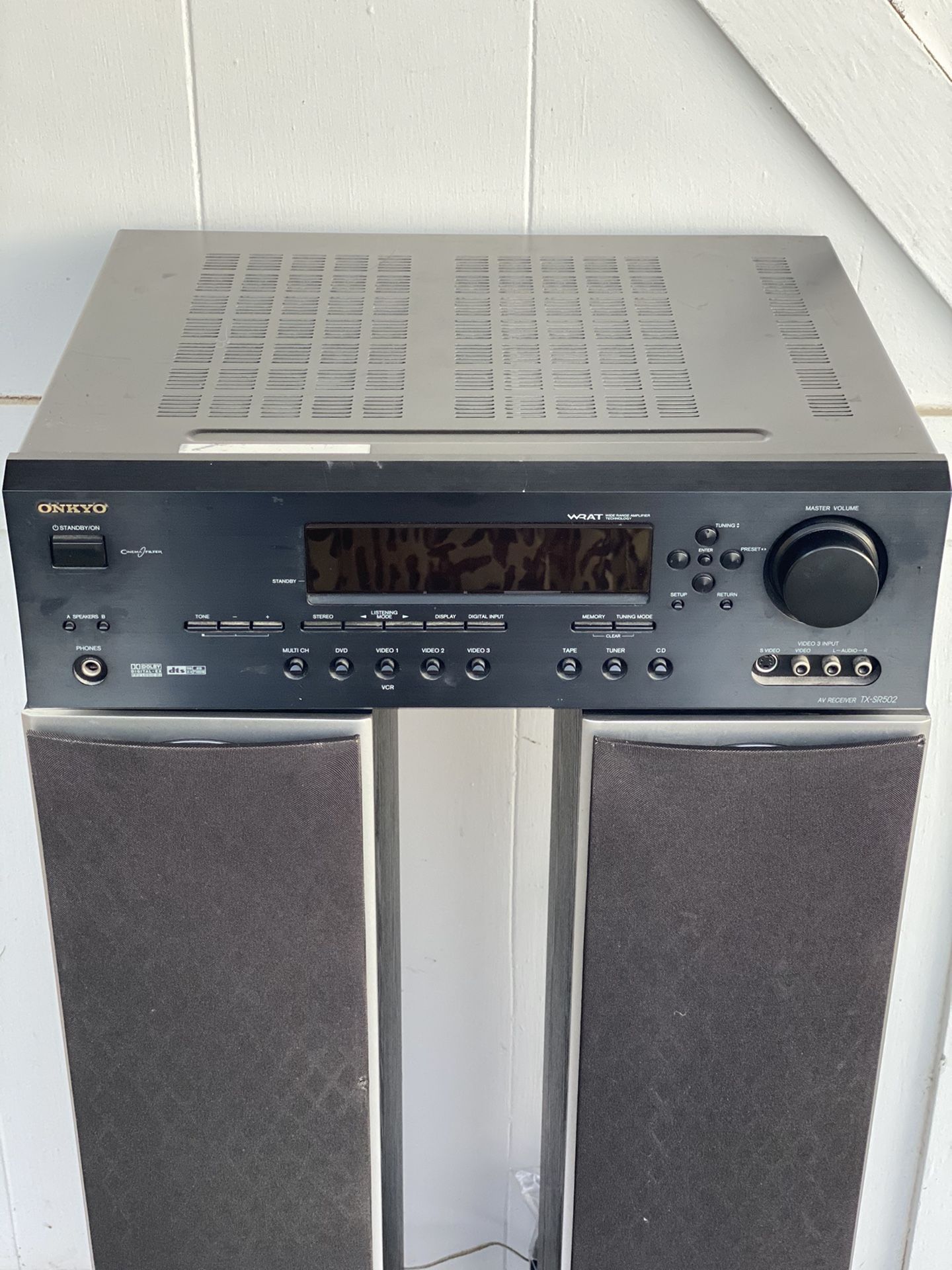 Onkyo AV Receiver Amplifier Tuner Stereo Theatre Surround TXSR502 for