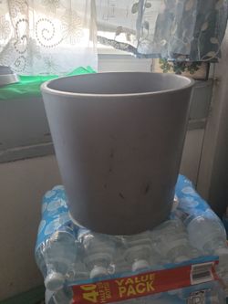Large Gray Planter Pot